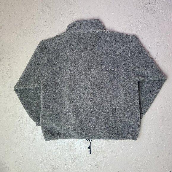 Vintage 'Clubhouse' greyish brown zip-up fleece sweater men's L - Picture 2 of 3